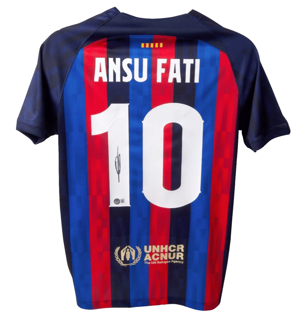Ansu Fati Signed Barcelona Jersey – Beckett COA