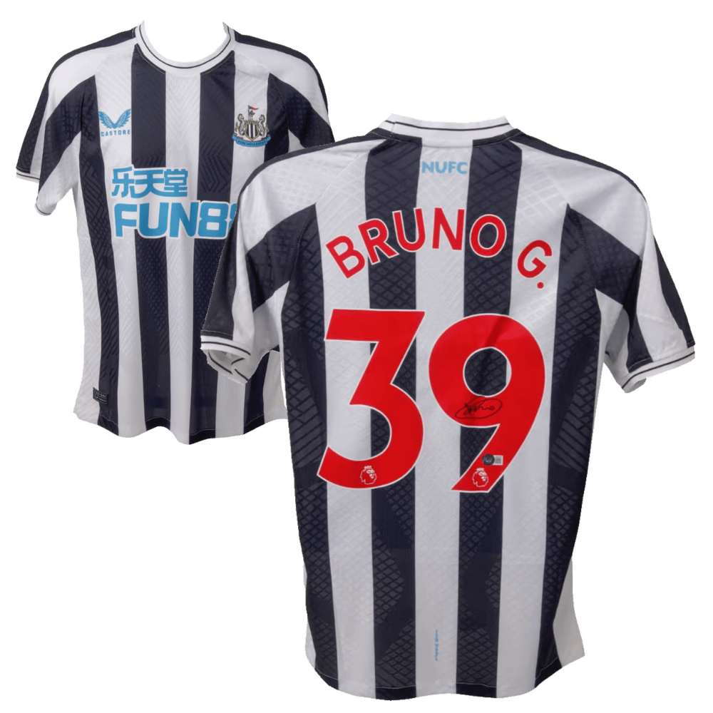Bruno Guimaraes Signed Newcastle Home Soccer Jersey #39 – Beckett COA