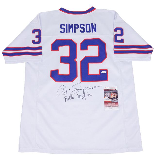 O.J. Simpson Signed Buffalo Bills Jersey Inscribed – Beckett COA