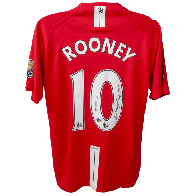 Wayne Rooney Signed Manchester United Jersey Inscribed – Beckett COA