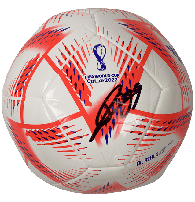 Diogo Jota Signed World Cup Soccer Ball – Beckett COA