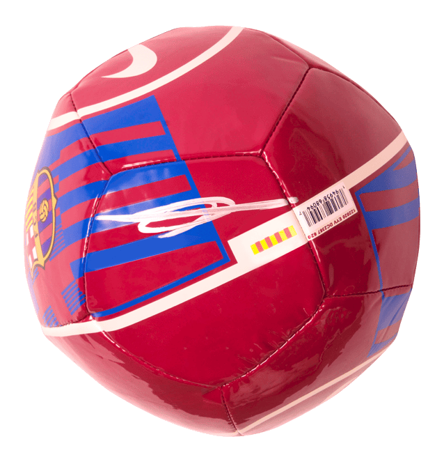 Ansu Fati Signed Barcelona Mini Soccer Ball – Beckett COA