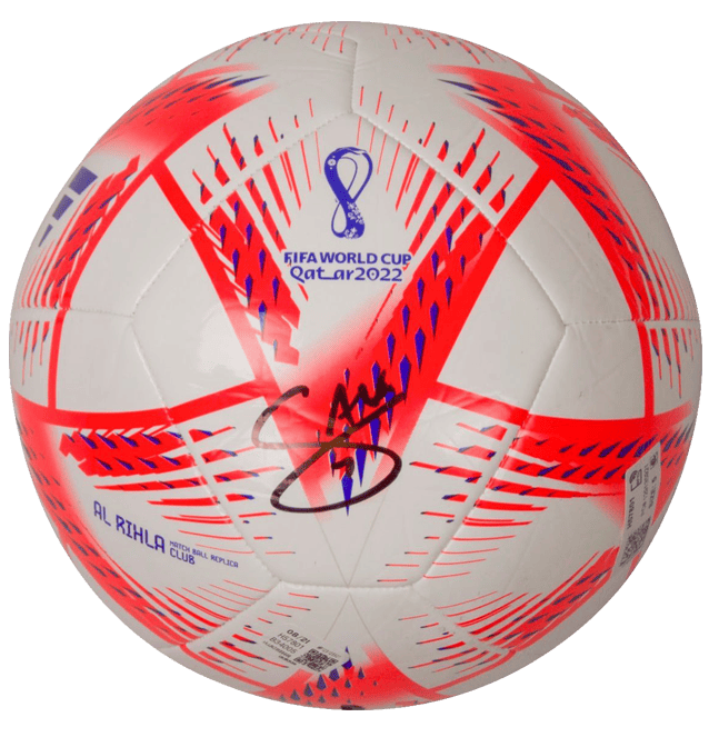Bukayo Saka Signed World Cup Soccer Ball – Beckett COA