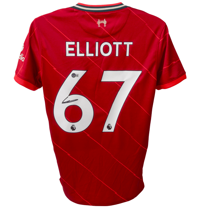 Harvey Elliot Signed Liverpool Jersey – Beckett COA