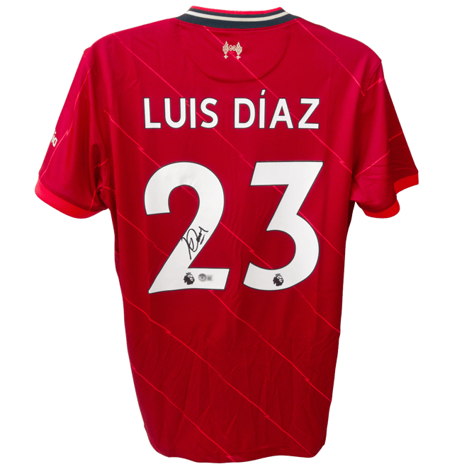 Luis Diaz Signed Liverpool Jersey – Beckett COA