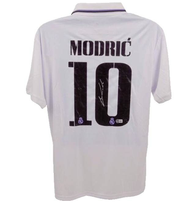 Luka Modric Signed Real Madrid Jersey – Beckett COA