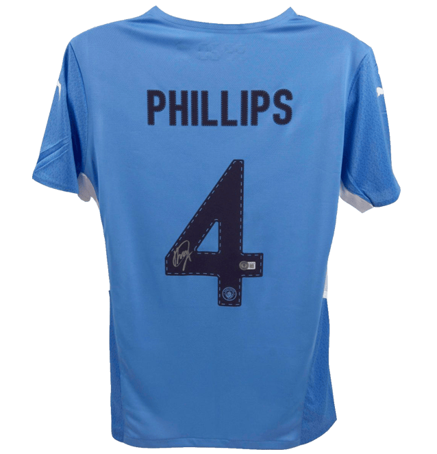 Kalvin Phillips Signed Manchester City Jersey – Beckett COA