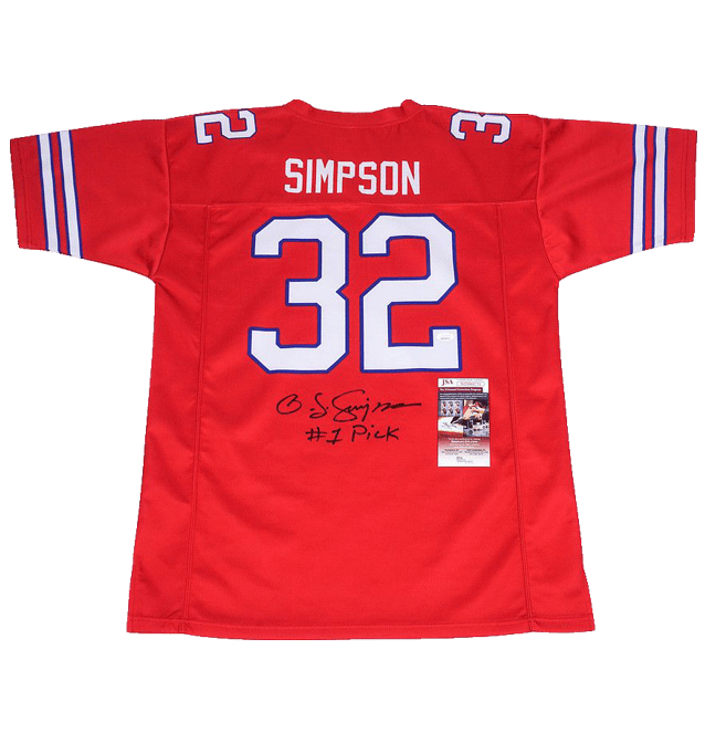 O.J. Simpson Signed Buffalo Bills Jersey Inscribed – Beckett COA