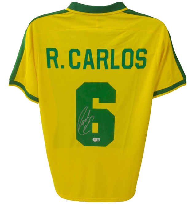 Roberto Carlos Signed Brazil Jersey – Beckett COA