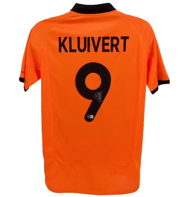 Kluivert Signed Holland Jersey – Beckett COA