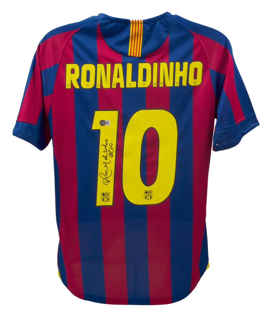 Ronaldinho Signed Barcelona Jersey – Beckett COA