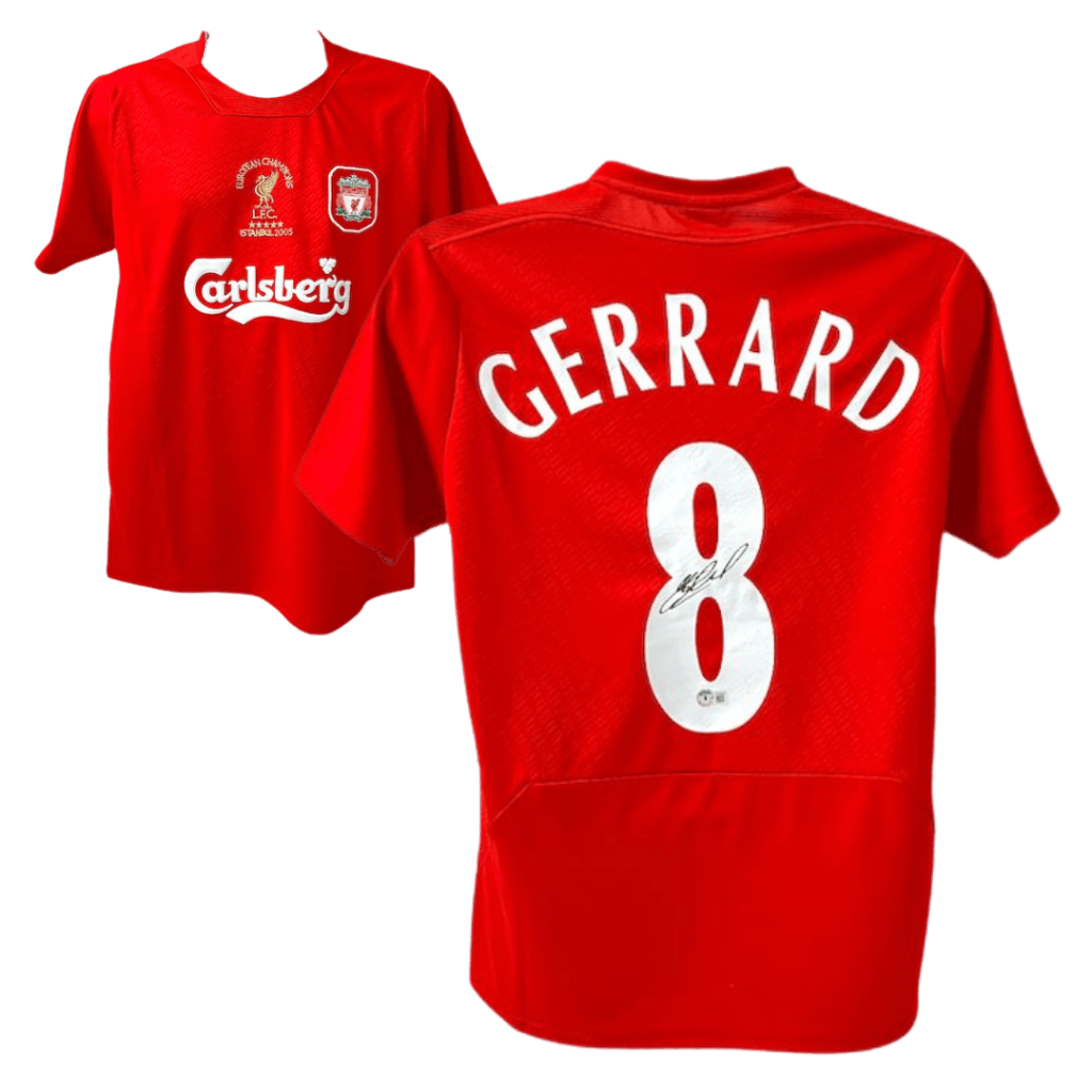 Steven Gerrard Signed Liverpool Jersey – Beckett COA