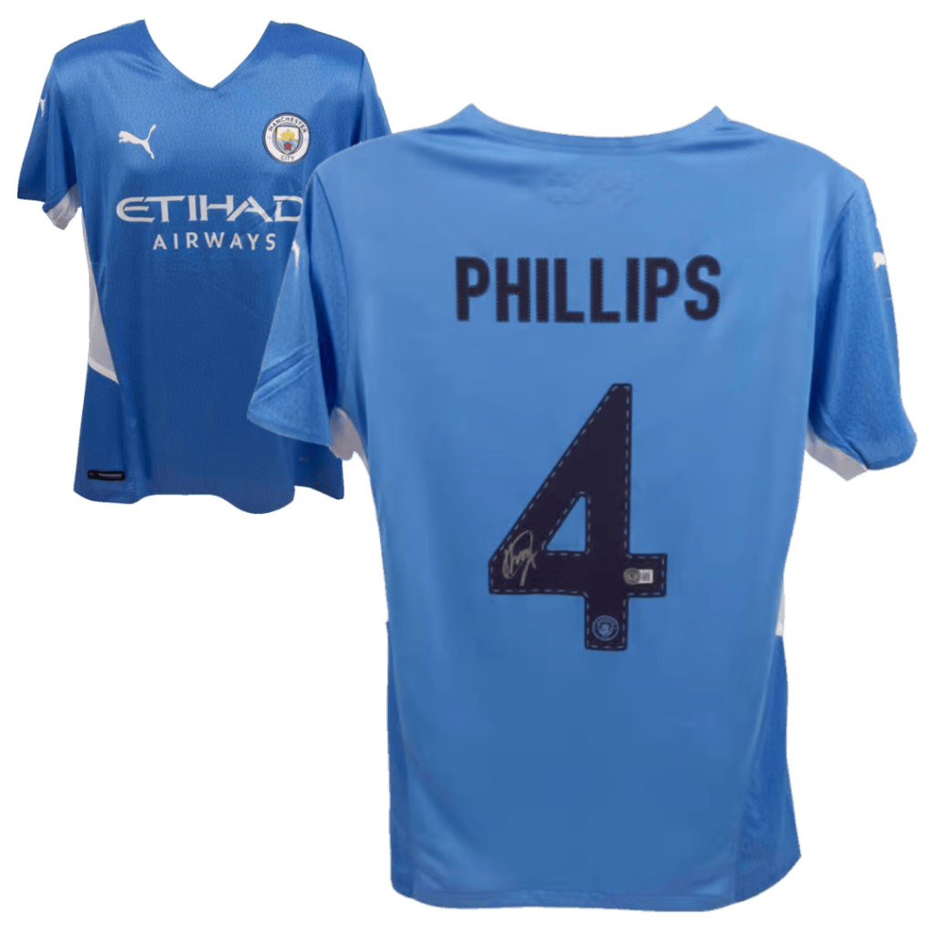 Kalvin Phillips Signed Manchester City Jersey – Beckett COA