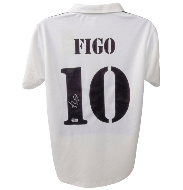 Luis Figo Signed Real Madrid Jersey – Beckett COA
