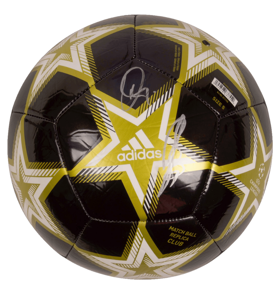 Karim Benzema & Vinicius Jr Signed Soccer Ball – Beckett COA
