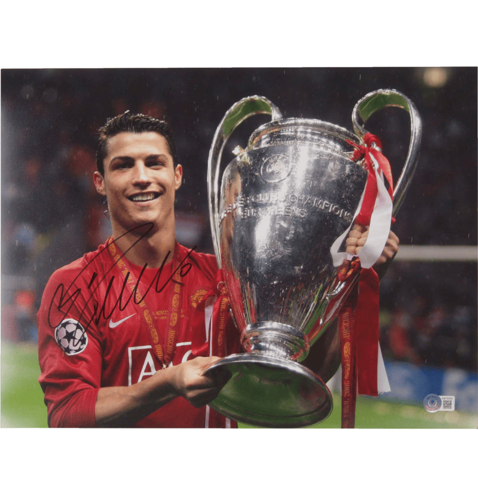 Cristiano Ronaldo Signed Print – Beckett COA