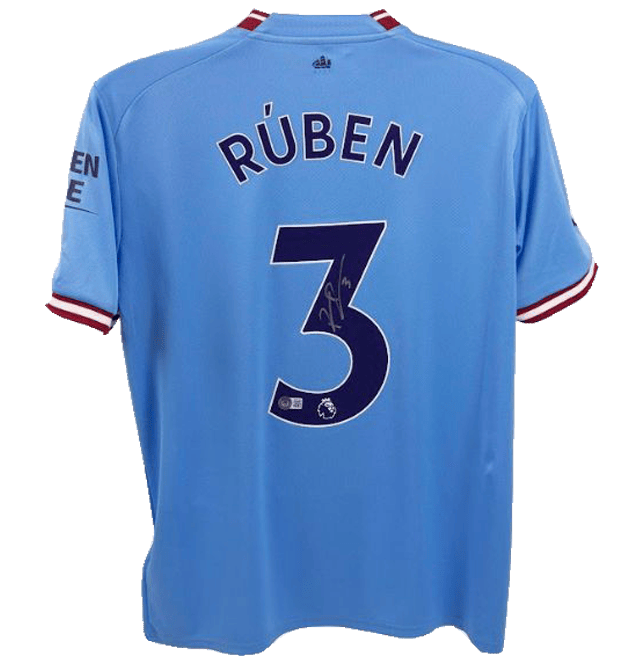 Ruben Dias Signed Manchester City Jersey – Beckett COA