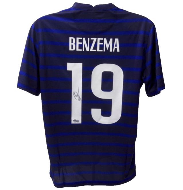 Karim Benzema Signed France Jersey – Beckett COA