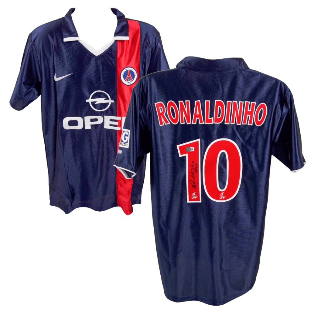 Ronaldinho Signed Paris Saint Germain Jersey – Beckett COA