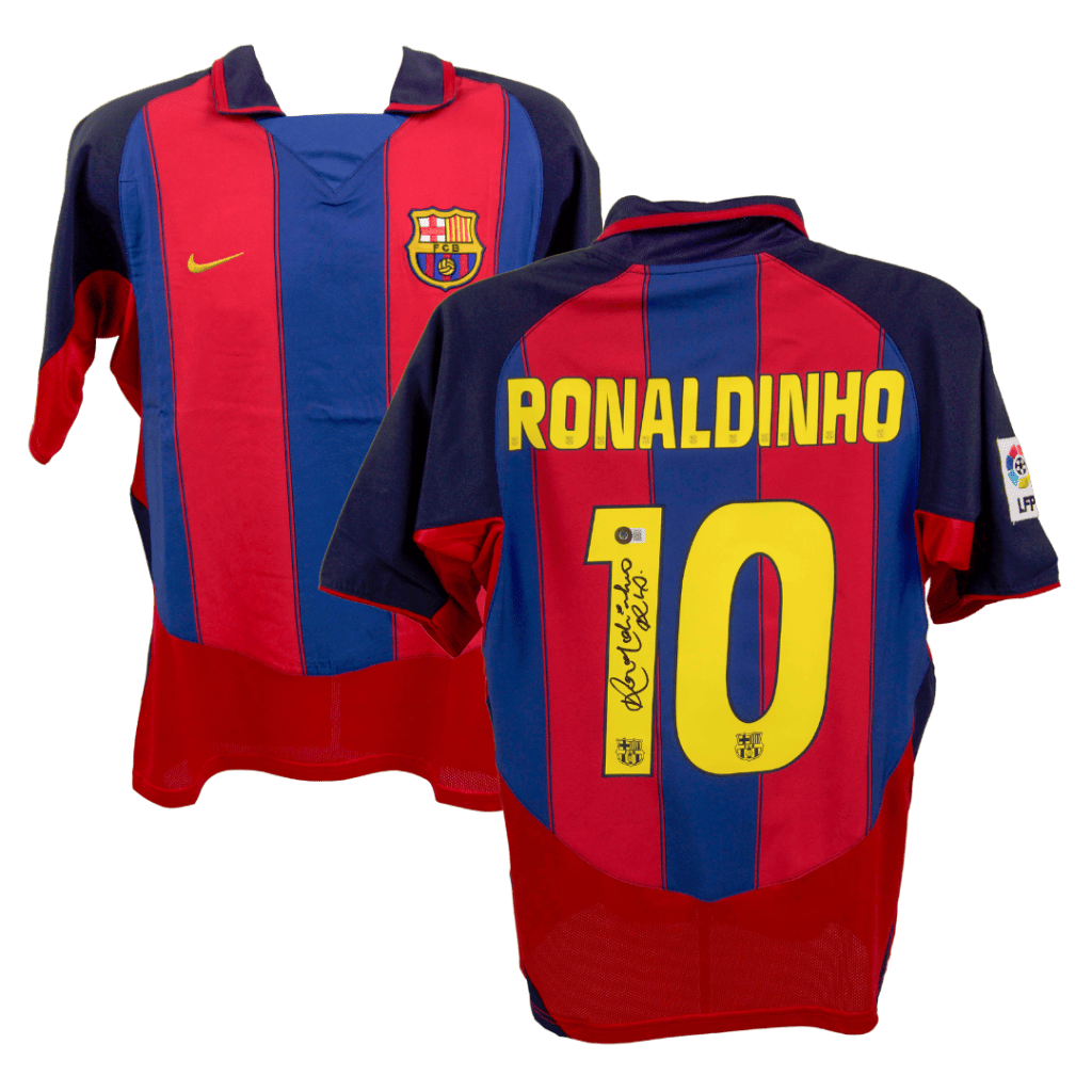 Ronaldinho Signed Barcelona Jersey – Beckett COA
