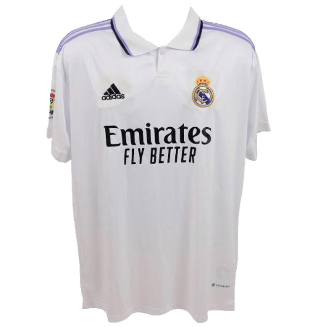 Autographed/Signed Vini Vinicius Jr. Real Madrid White Soccer Jersey  Beckett COA