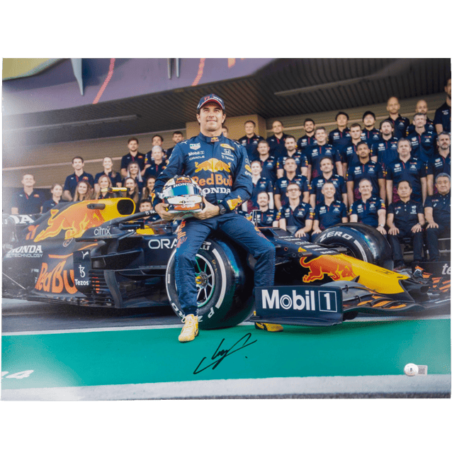 Sergio Perez Signed F1 Print – Beckett COA