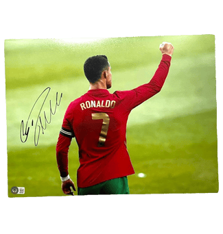 Cristiano Ronaldo Signed Print – Beckett COA