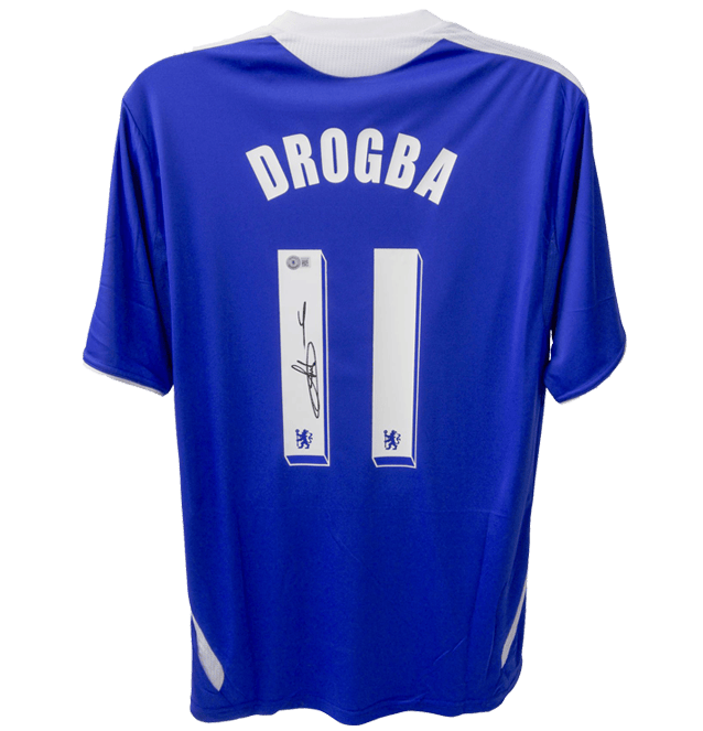 Didier Drogba Signed Chelsea Jersey – Beckett COA