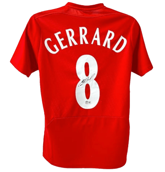 Steven Gerrard Signed Liverpool Jersey – Beckett COA