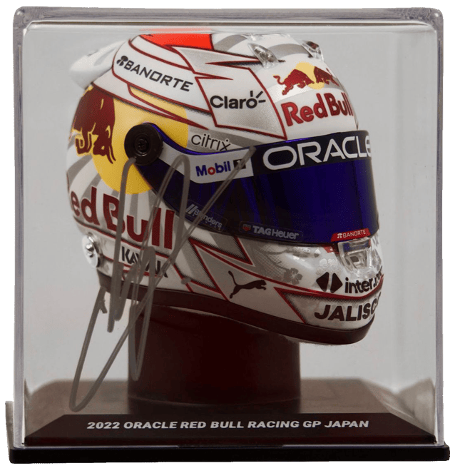 Sergio Perez Signed Mini Red Bull F1 Helmet 1:4 Scale – Beckett COA