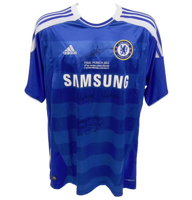 Lampard & Drogba Signed Chelsea Jersey Inscribed – Beckett COA
