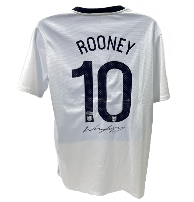 Wayne Rooney Signed England Jersey – Beckett COA