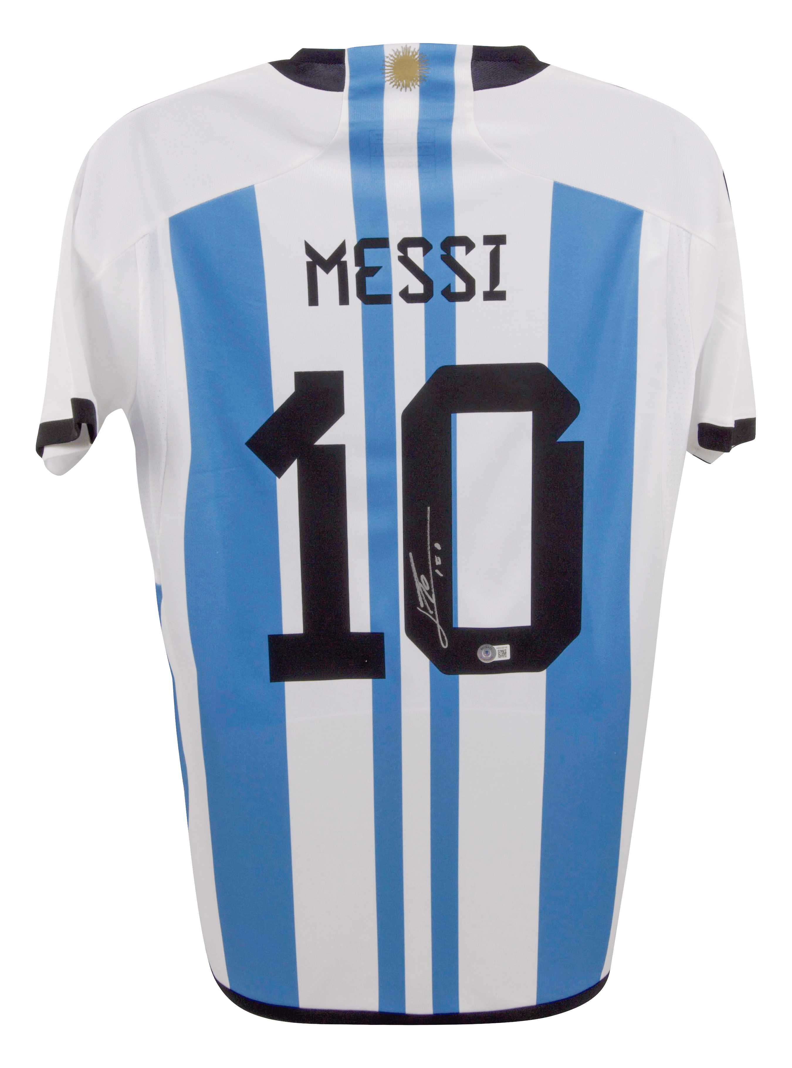 Lionel Messi Signed Argentina Jersey - Beckett COA - MVPs