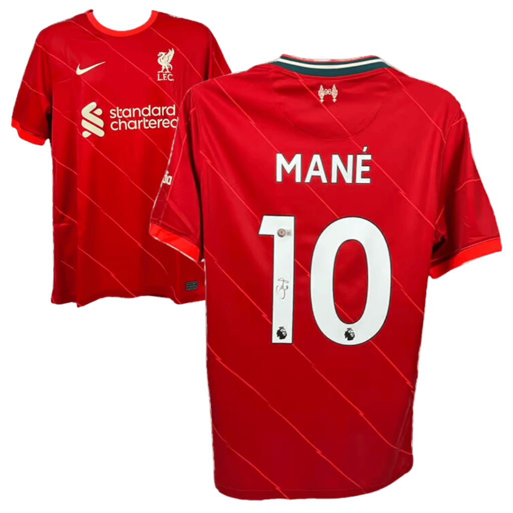 Sadio Mane Signed Liverpool Home Jersey – Beckett COA