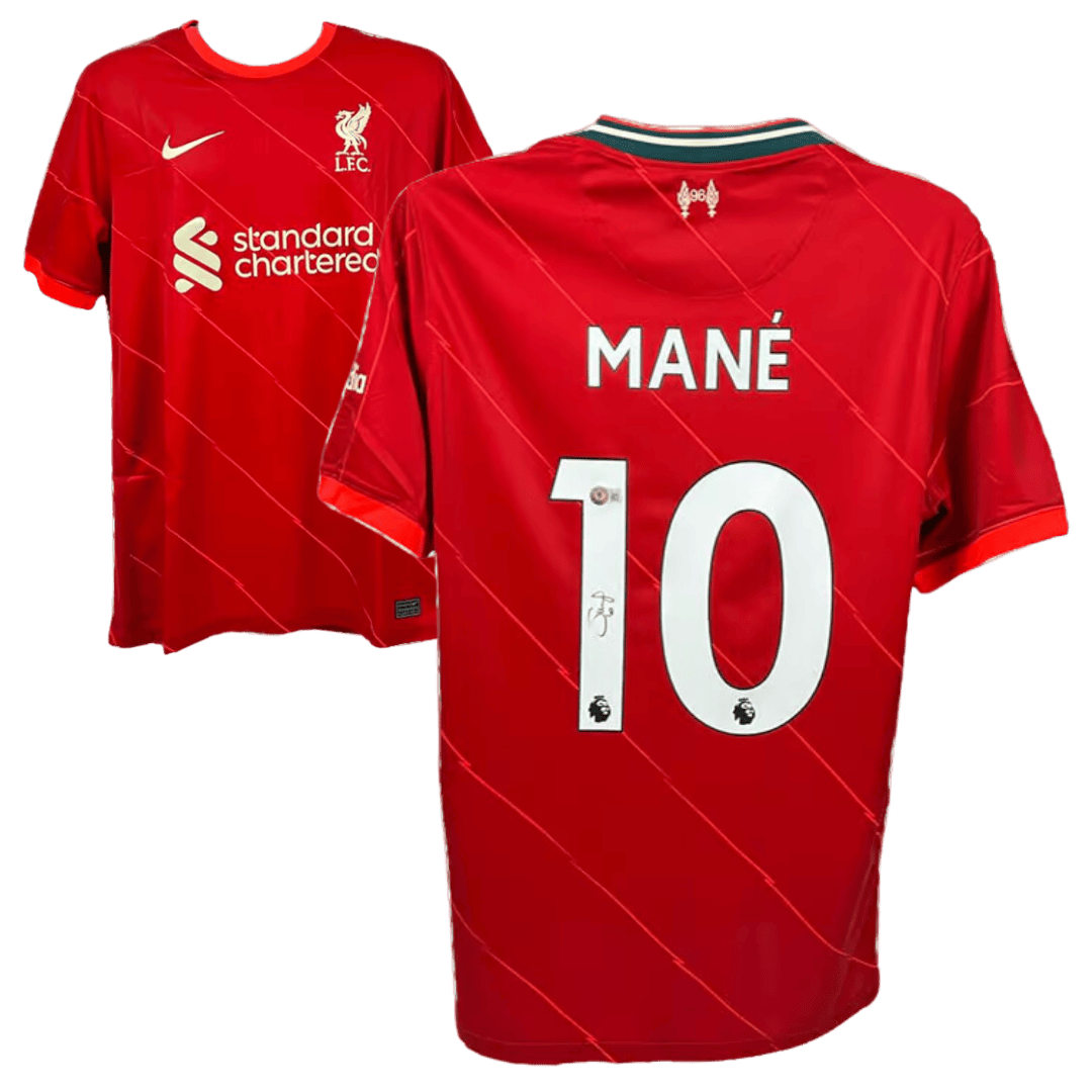 Sadio Mane Signed Liverpool Home Jersey – Beckett COA