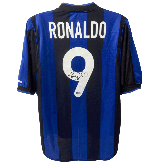 Ronaldo Nazario Signed Fc Barcelona Shirt Jersey (Beckett COA)