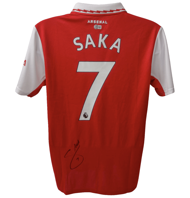 Bukayo Saka Signed Arsenal Jersey – Beckett COA