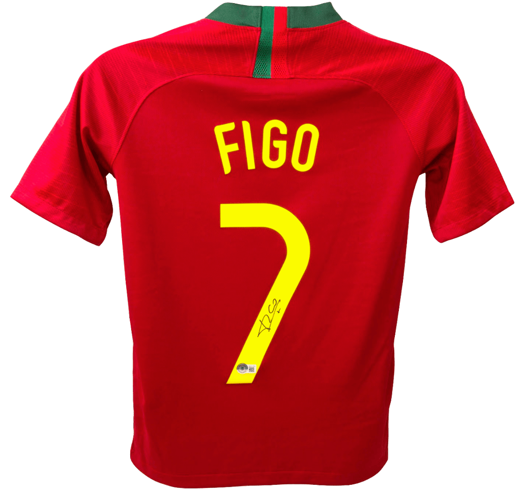 Luis Figo Signed Portugal Jersey – Beckett COA