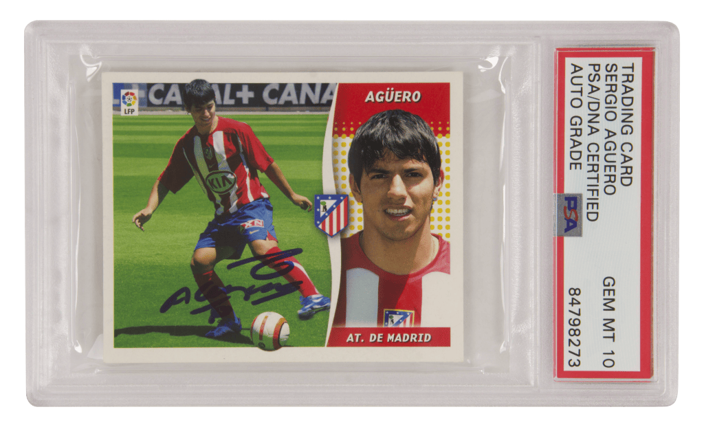 Sergio Aguero Signed 2006-07 Ultimos Fichajes Liga #1  – PSA 10