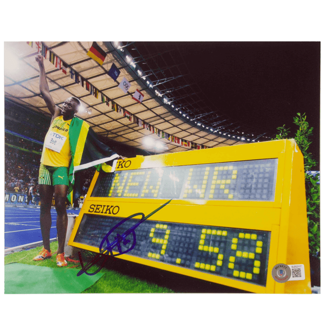 Usain Bolt Signed Print – Beckett COA