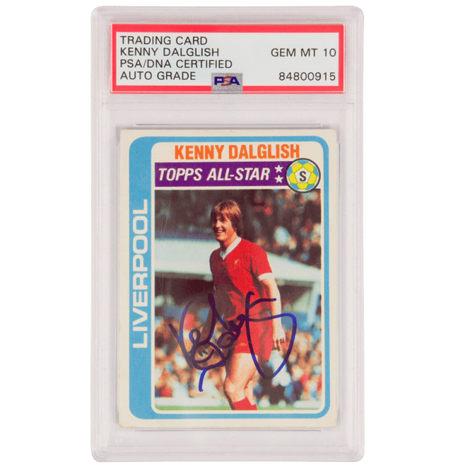 Kenny Dalglish Signed Topps All Star – PSA 10