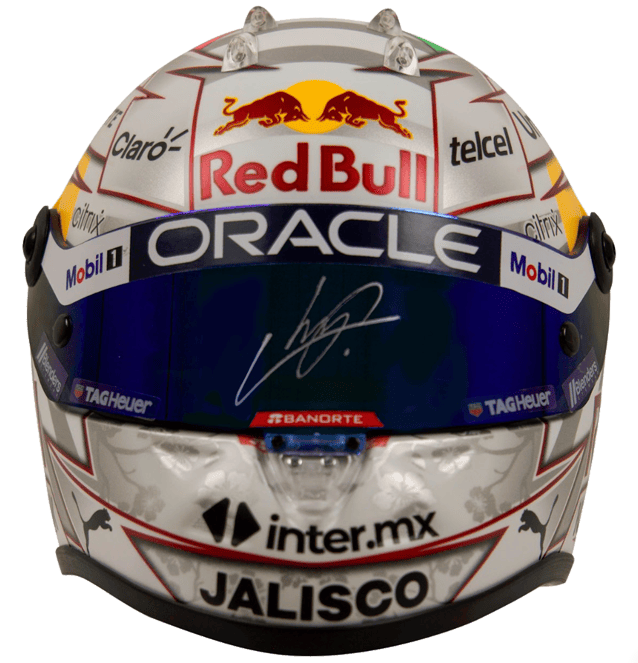 Sergio Perez Signed Red Bull F1 Helmet 1:2 Scale – Beckett COA