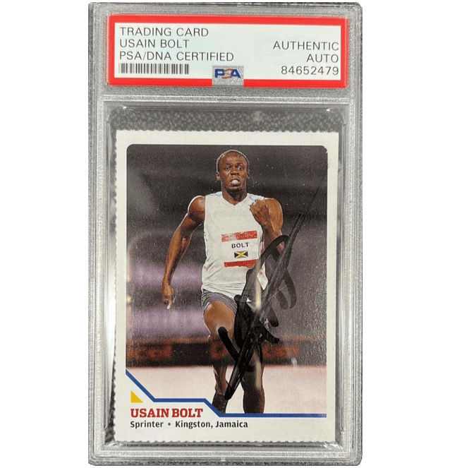 Usain Bolt Signed Sports Illustrated Rookie Card – PSA Authentic