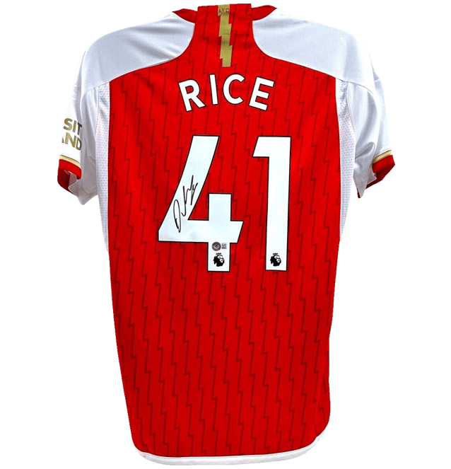 Declan Rice Signed Arsenal Jersey – Beckett COA