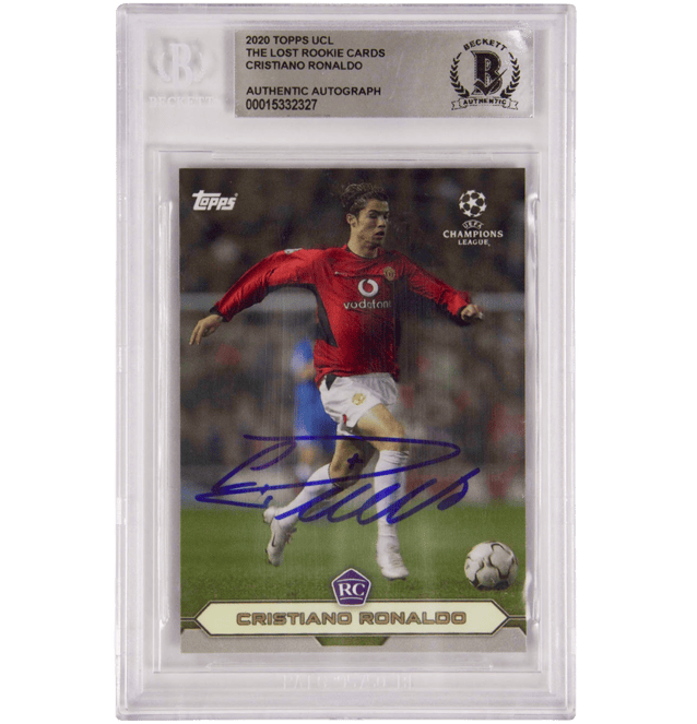Cristiano Ronaldo Signed 2020 TOPPS UCL Lost RC – BGS Authentic