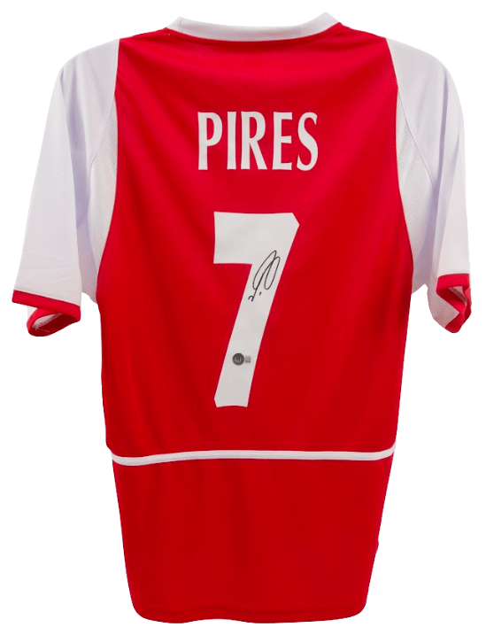 Robert Pires Signed Arsenal Jersey – Beckett COA