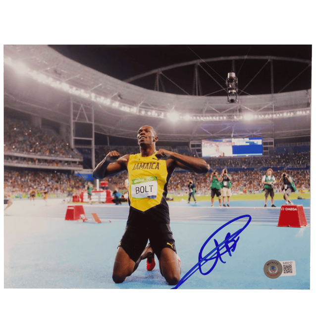 Usain Bolt Signed Print – Beckett COA