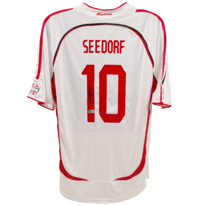 Clarence Seedorf Signed AC Milan Jersey – Beckett COA
