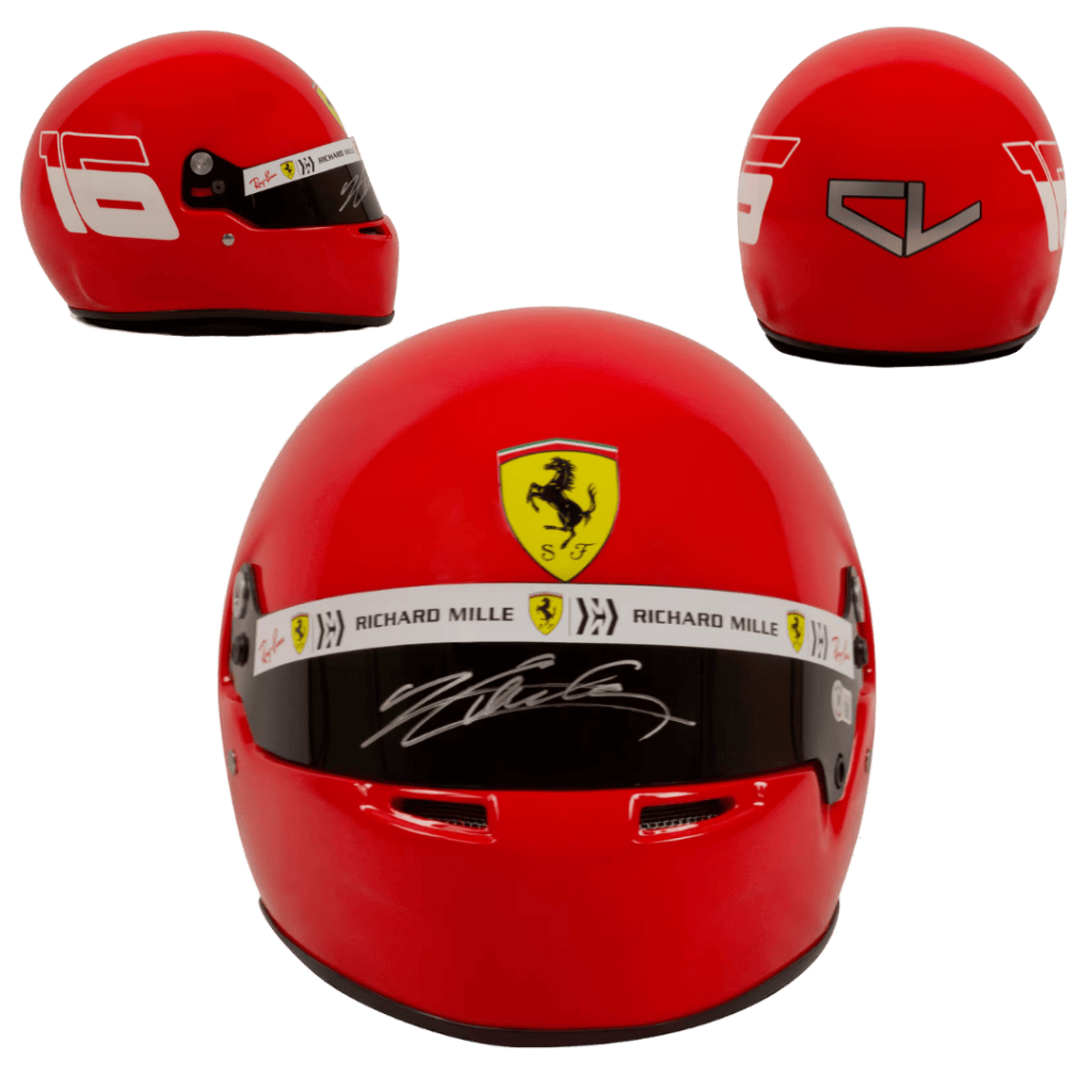 Chales Leclerc Signed Formula 1 Ferrari Full Size Replica Helmet – Beckett COA