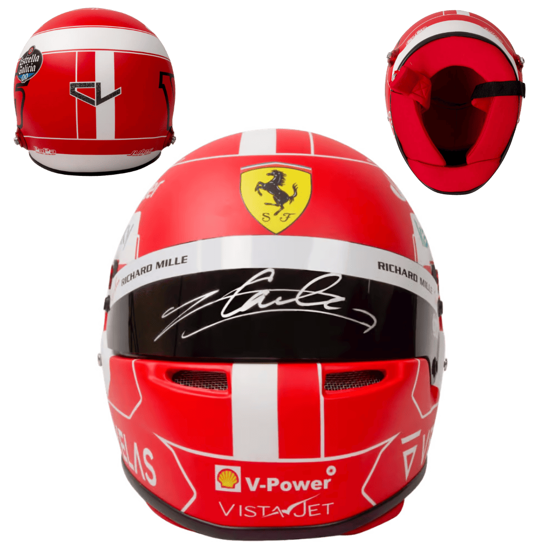 Charles Leclerc Signed Formula 1 Ferrari Full Size Replica Helmet – Beckett COA